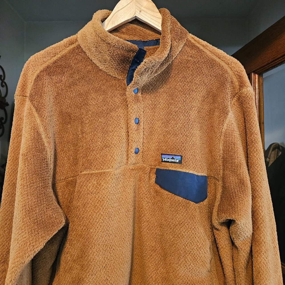 Patagonia Men's Re-Tool Snap-T Fleece Brown Pullover - Size XL